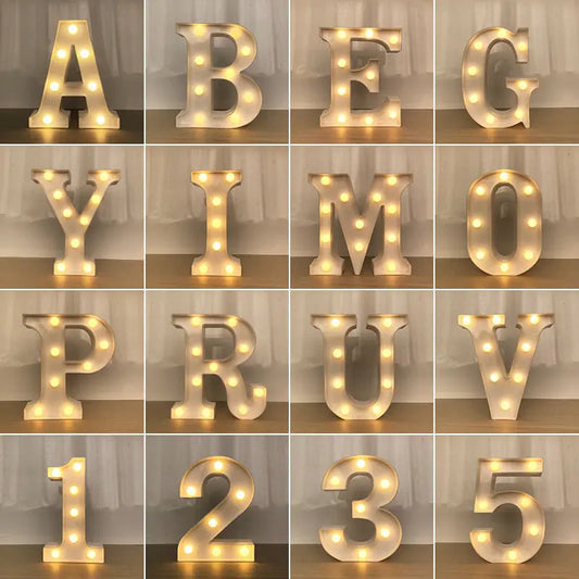 Luminous LED Alphabet